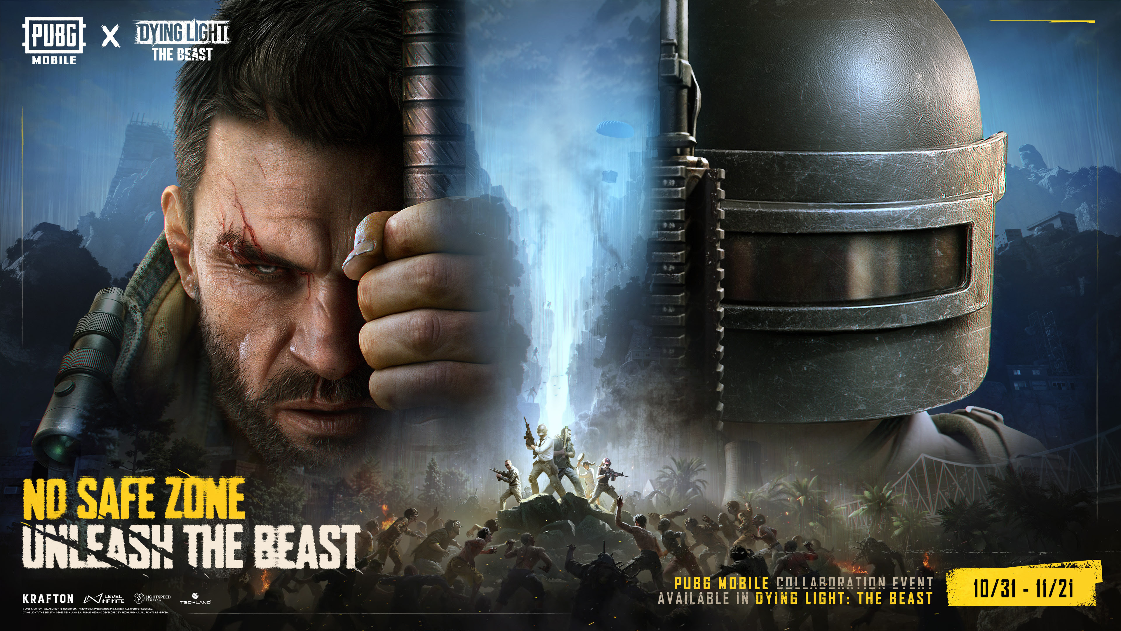 Techland revela detalles de un evento crossover centrado en la supervivencia entre Dying Light: The Beast y PUBG MOBILE